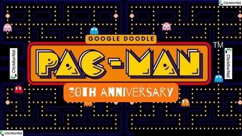 pacman doodle|pacman doodle 30th year anniversary.